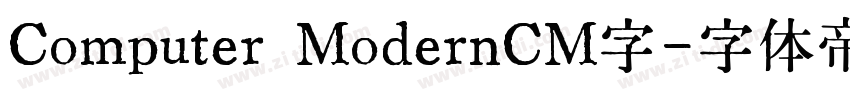 Computer ModernCM字字体转换